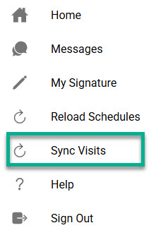 Example of sync visits