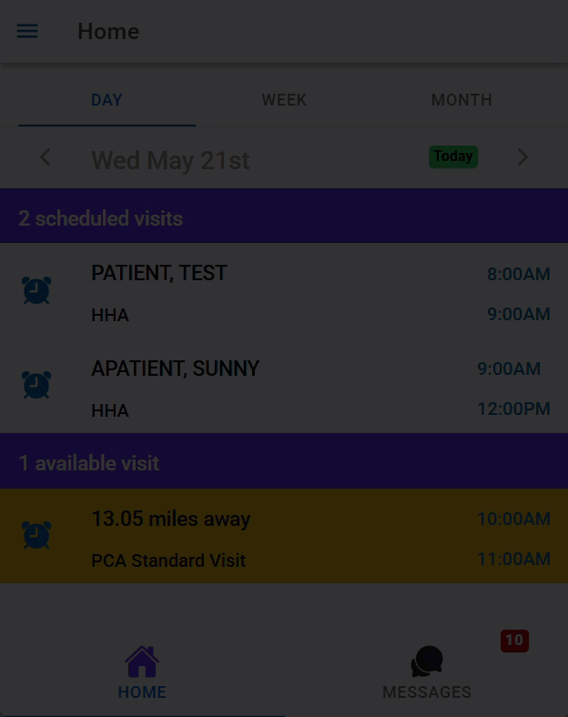 Taking a Visit Example