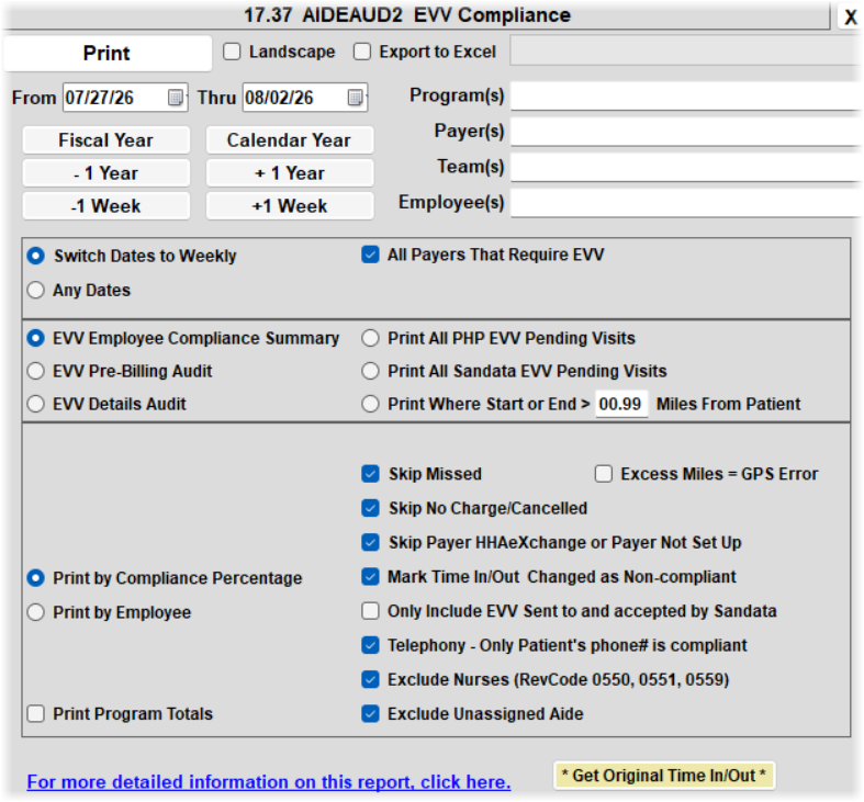 Example of Report