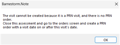 Example of PRN Order 1