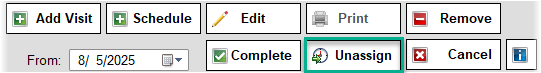 Unassign Example